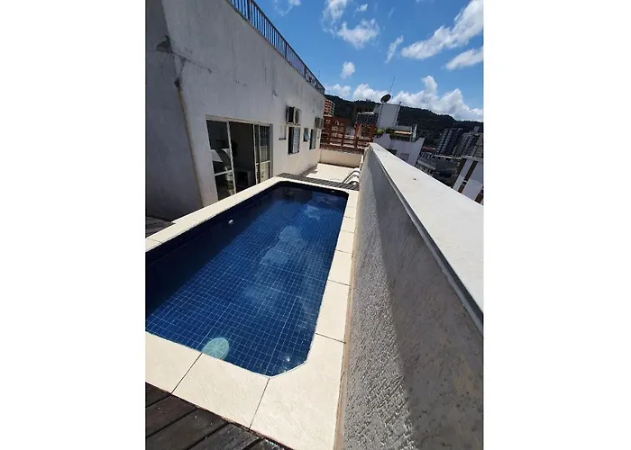 Cobertura Piscina Enseada Guaruja